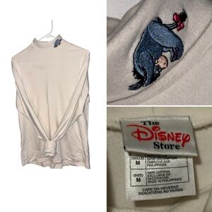 Vintage DISNEY STORE Eeyore Embroidered Turtleneck